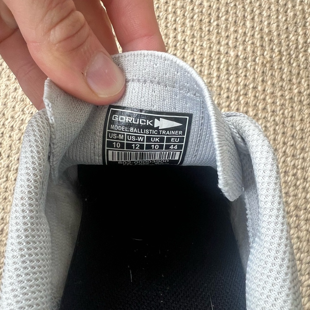 MEN'S BALLISTIC TRAINERS - LUNAR ROCK + GUM W/ SILVER REFLECTIVE SPEARHEAD - Picture 7 of 7
